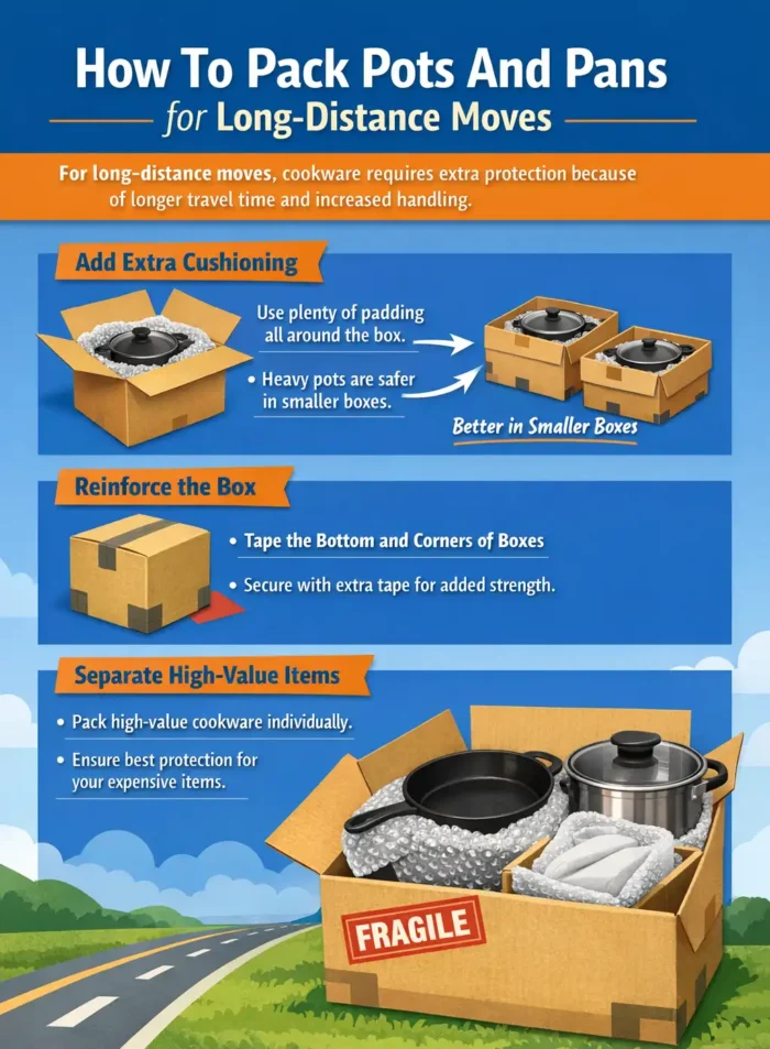How To Pack Pots And Pans for Long-Distance Moves