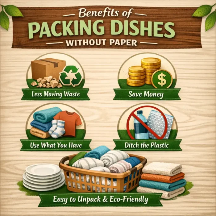 Benefits of Packing Dishes Without Paper