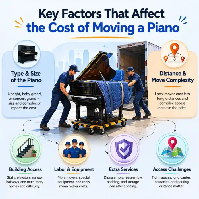 Key Factors That Affect the Cost of Moving a Piano