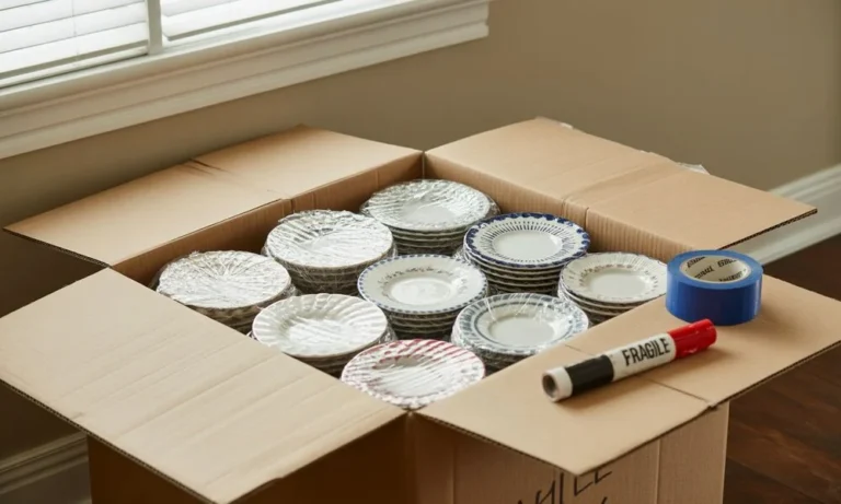 How to Pack Plates to Move Without Breaking Them
