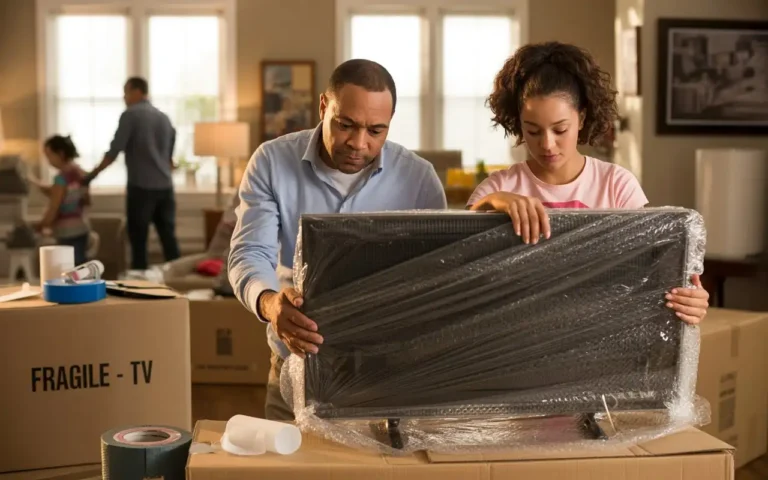 How to Pack a TV for Movers Without Damage