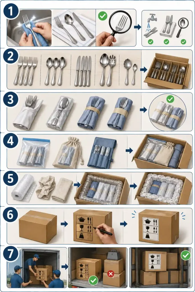How to Pack Silverware for Moving in 7 Easy Steps