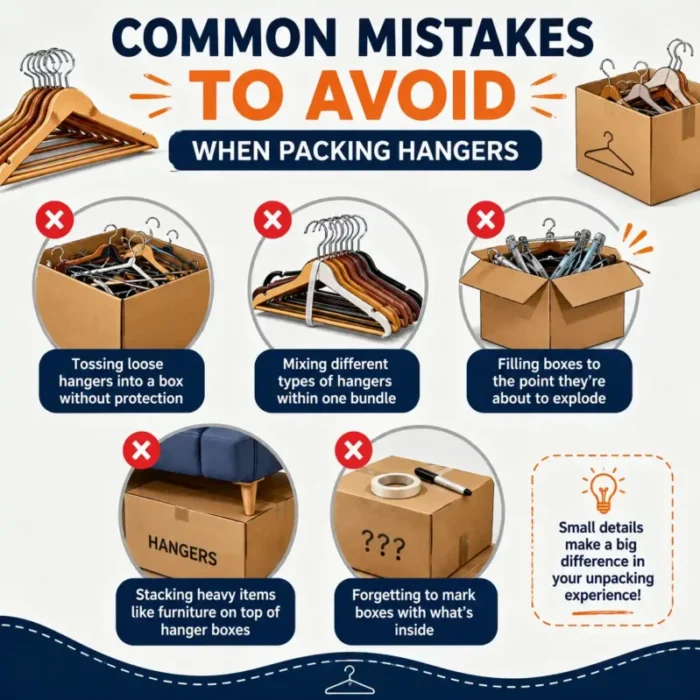 Common Mistakes to Avoid When Packing Hangers