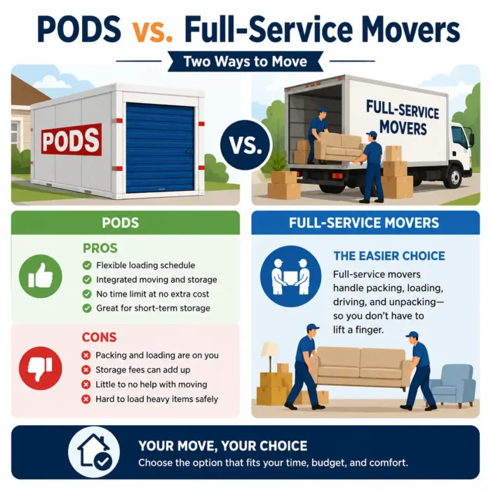 PODS versus Full-Service Movers