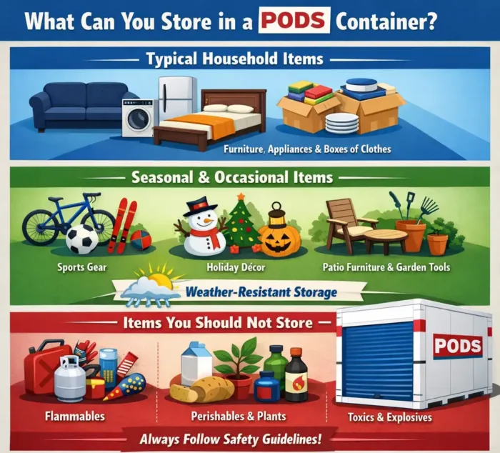 What Can You Store in a PODS Container?