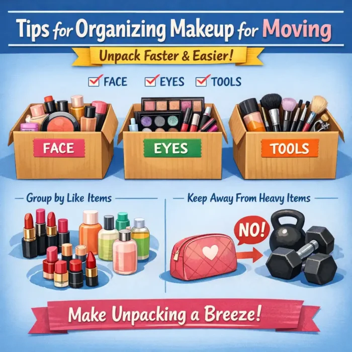 Tips for How to Organize Makeup for Moving