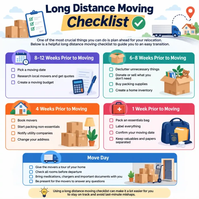 Long Distance Moving Checklist