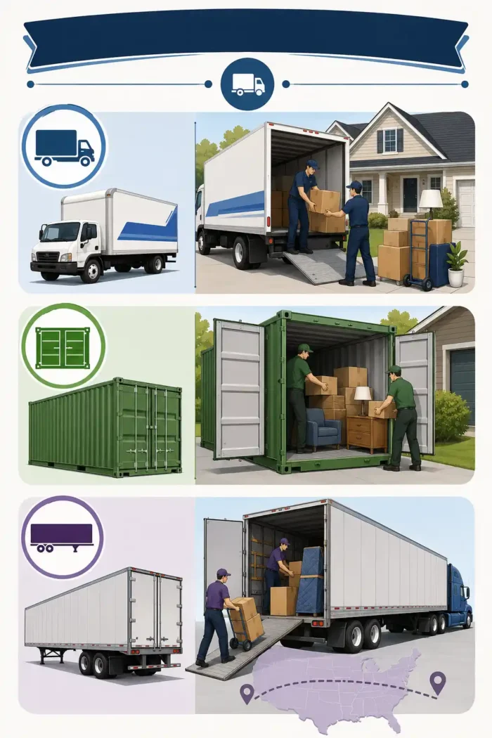 Types of Trucks and Containers Movers Can Load