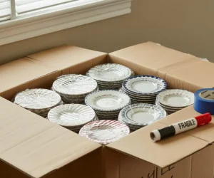 How to Pack Plates to Move Without Breaking Them